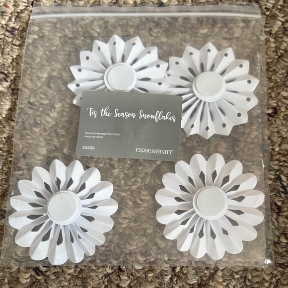 Close To My Heart Other - Close to My Heart White Snowflake Decorations